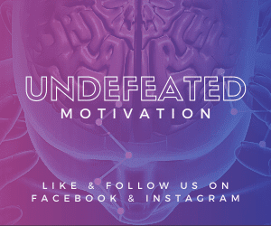 UNDEFEATED MOTIVATION FB COVER LIKE AND FOLLOW SQUARE