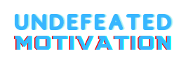 Undefeated Motivation Header Logo (Blue)